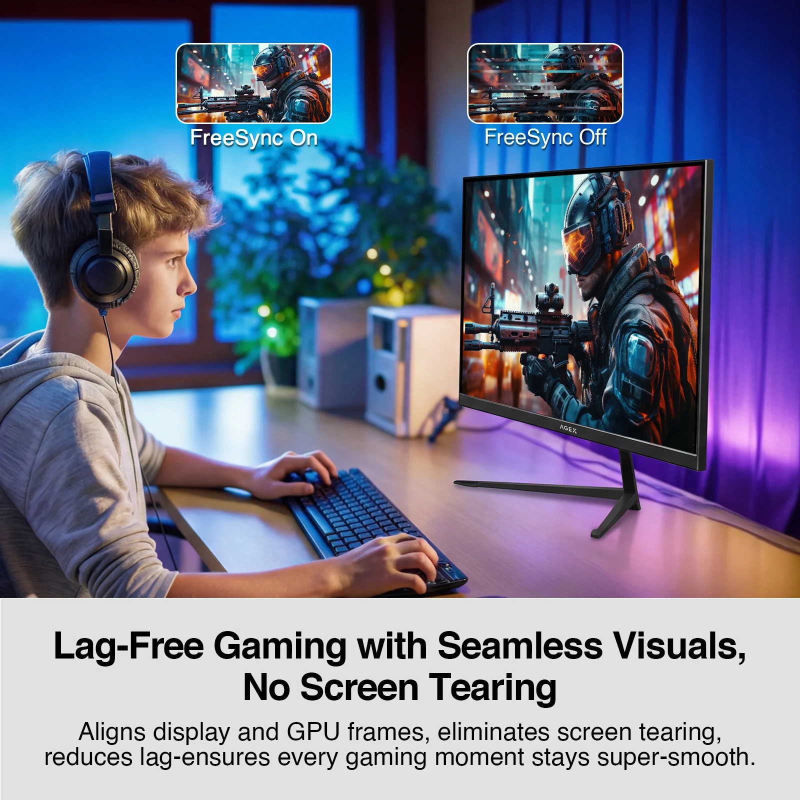 AGEX AG25S 24.5" 400Hz IPS Gaming Monitor - Image 6