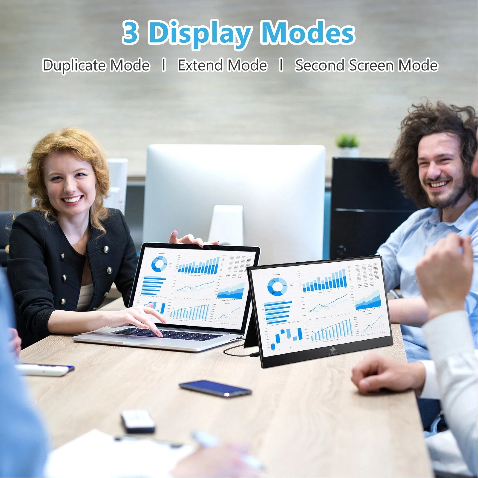 Refurbished: 15.6" IPS Portable Monitor FHD 60Hz USB-C HDMI Included Magnetic Case - Image 7