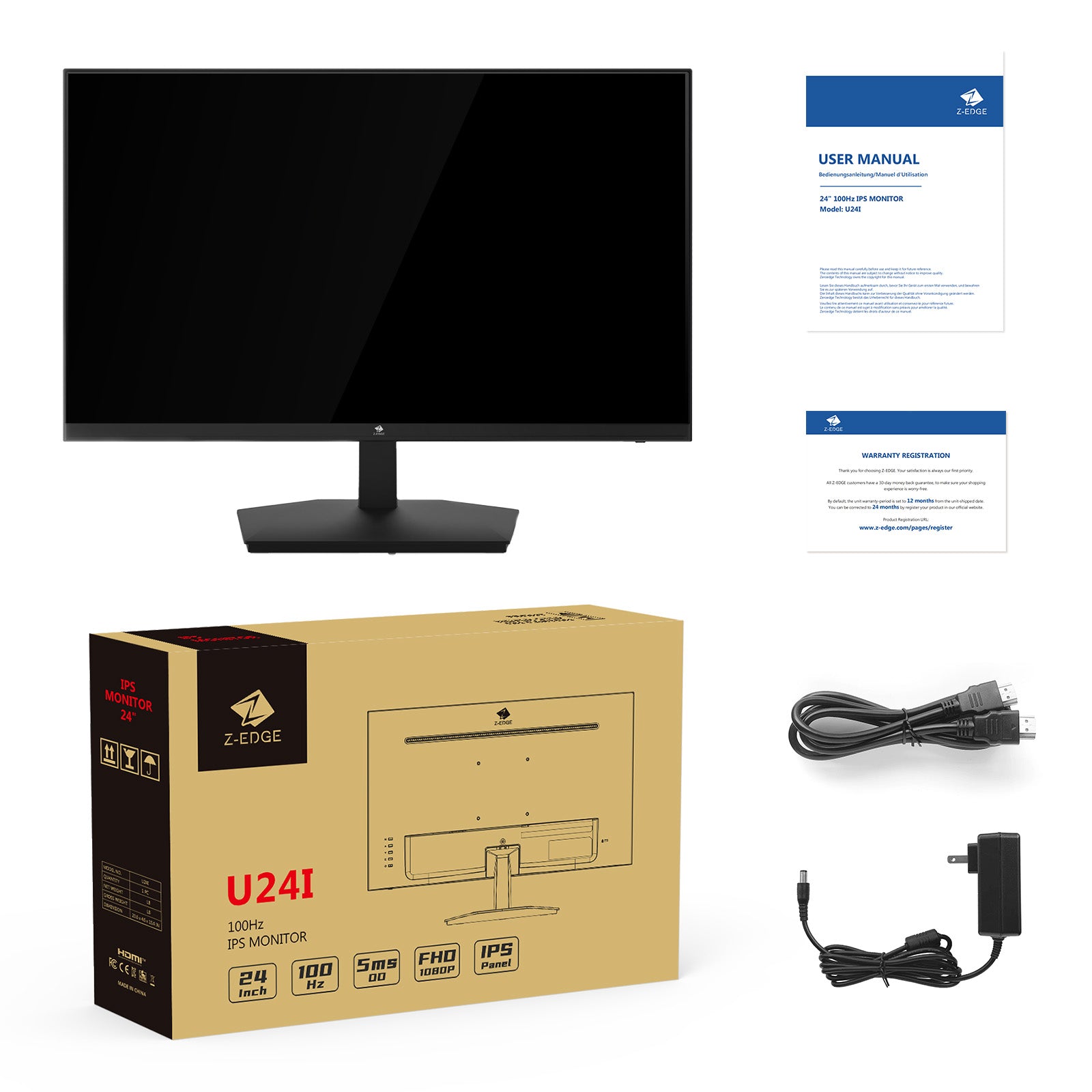 Z-EDGE U24I 24" 100Hz IPS Home & Office Monitor - Image 8