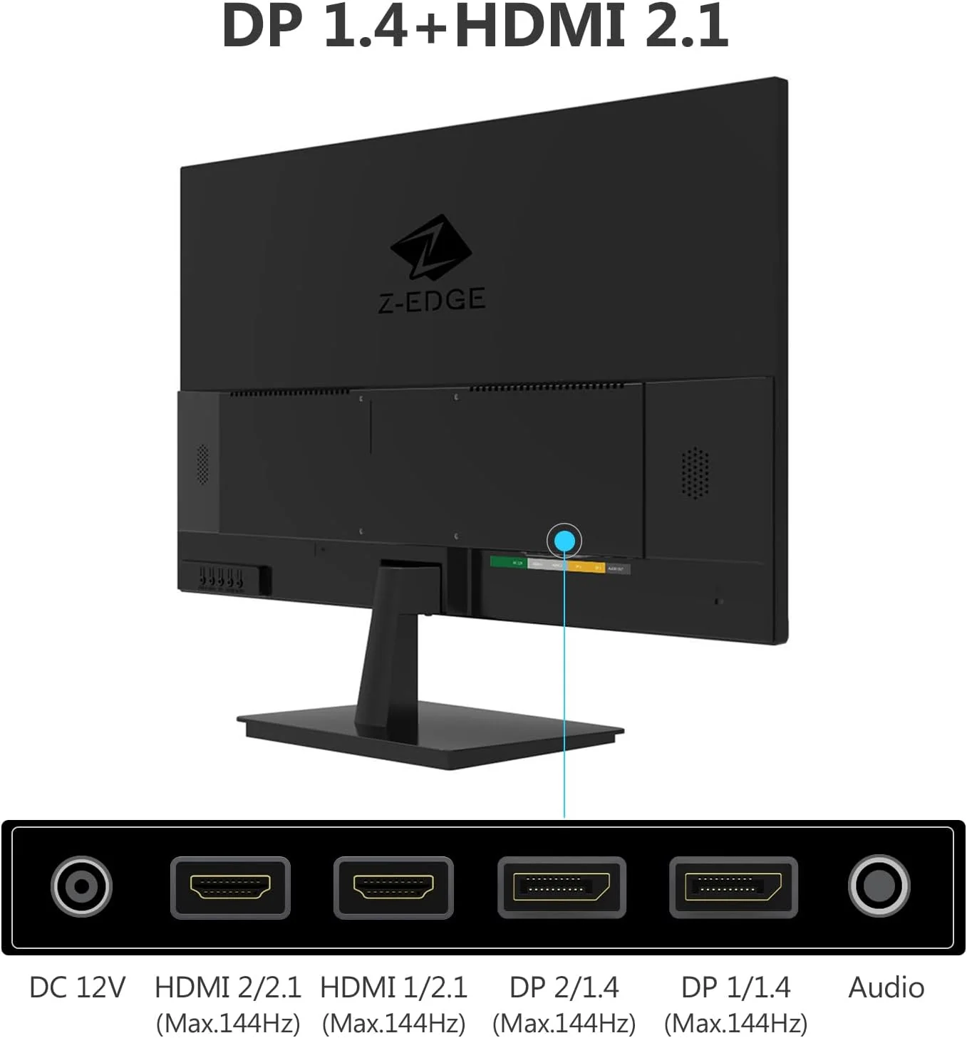 Z-EDGE U28I4K 28" 4K 144Hz IPS  Eye-Care Home & Office Monitor - Image 9