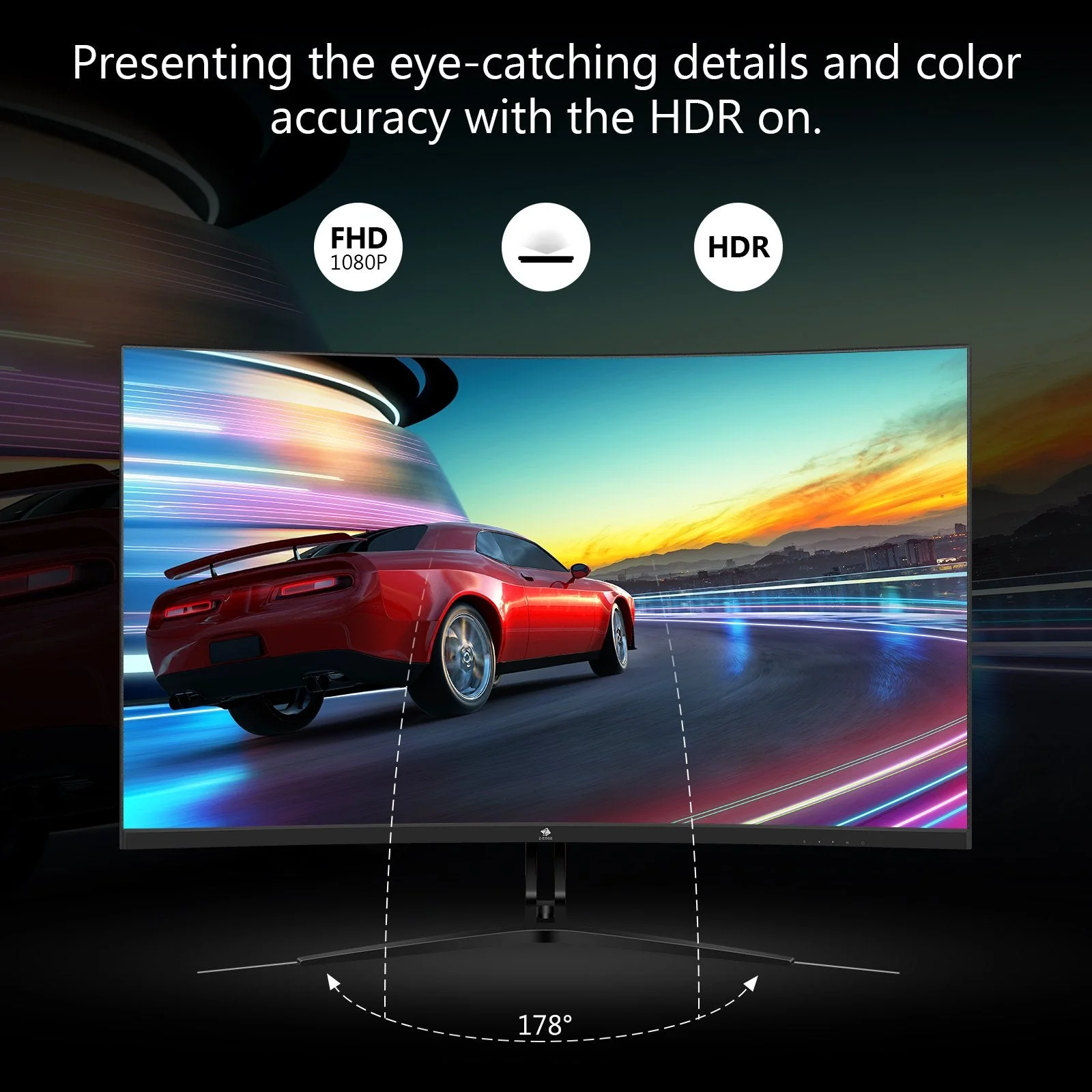 Z-EDGE UG32P 32" 240Hz Curved Gaming Monitor - Image 6