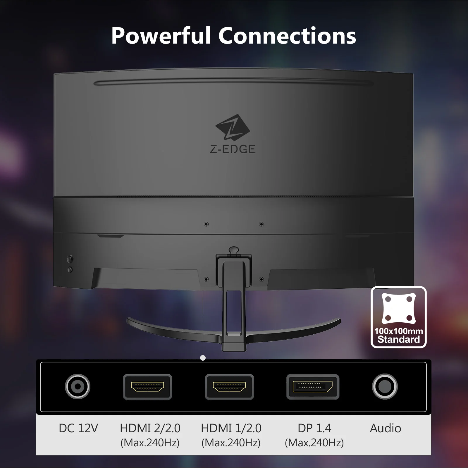 Z-EDGE UG32P 32" 240Hz Curved Gaming Monitor - Image 7