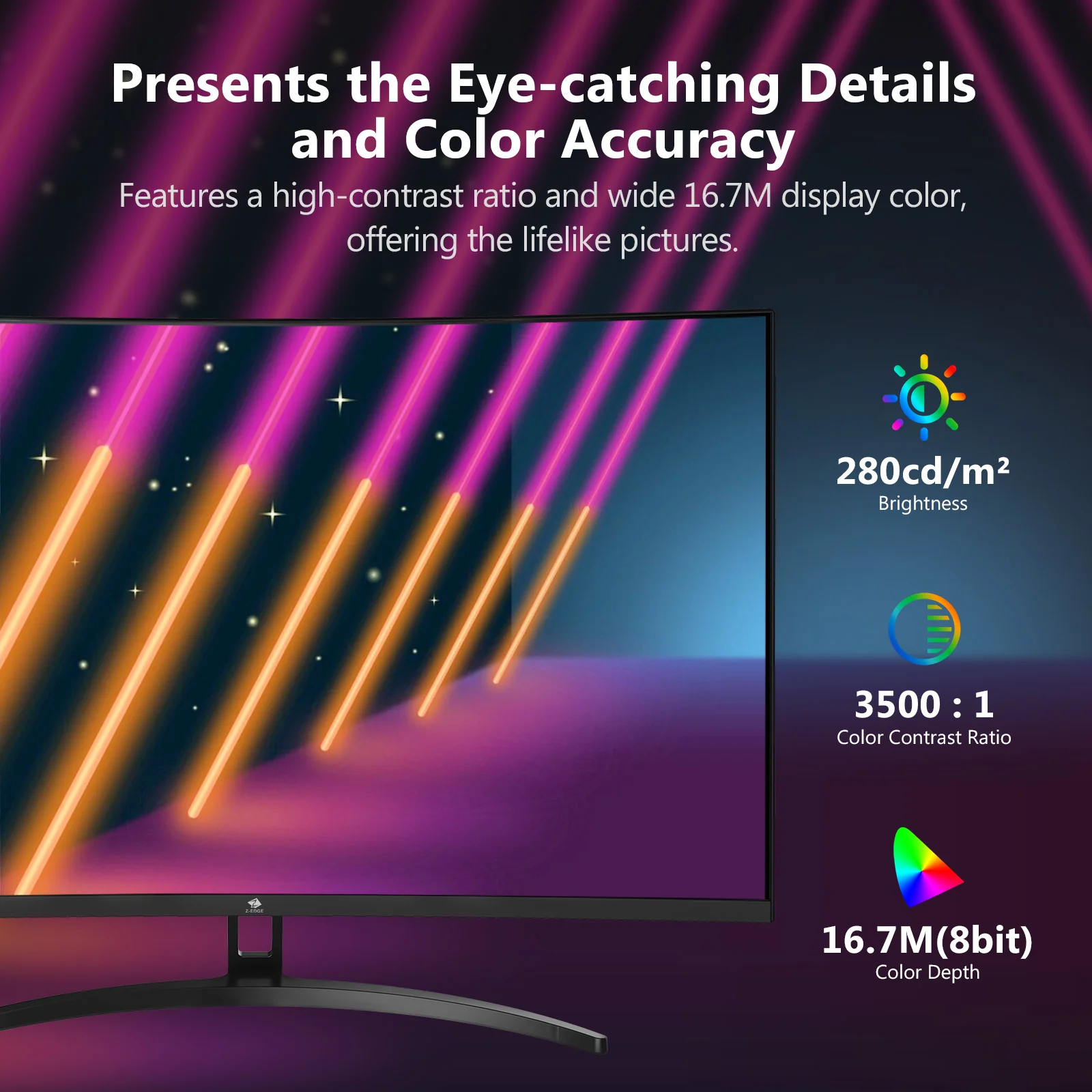 Z-EDGE UG32P 32" 240Hz Curved Gaming Monitor - Image 8