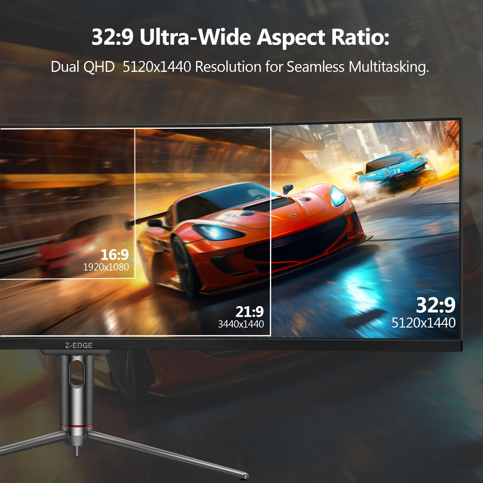 Z-EDGE UG49P 49" 240Hz DQHD Curved Gaming Monitor - Image 3
