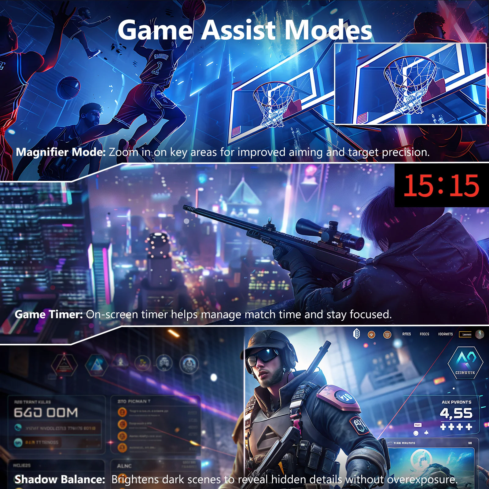 Z-EDGE UG49P 49" 240Hz DQHD Curved Gaming Monitor - Image 9