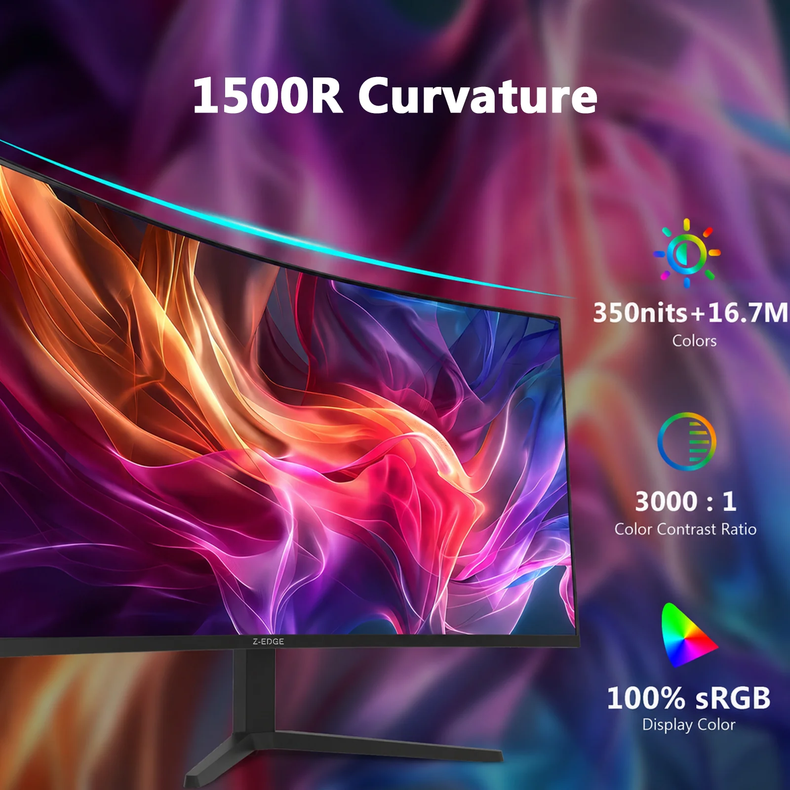 Z-EDGE UG49W 49" 165Hz 32:9 DQHD Curved Gaming Monitor - Image 6